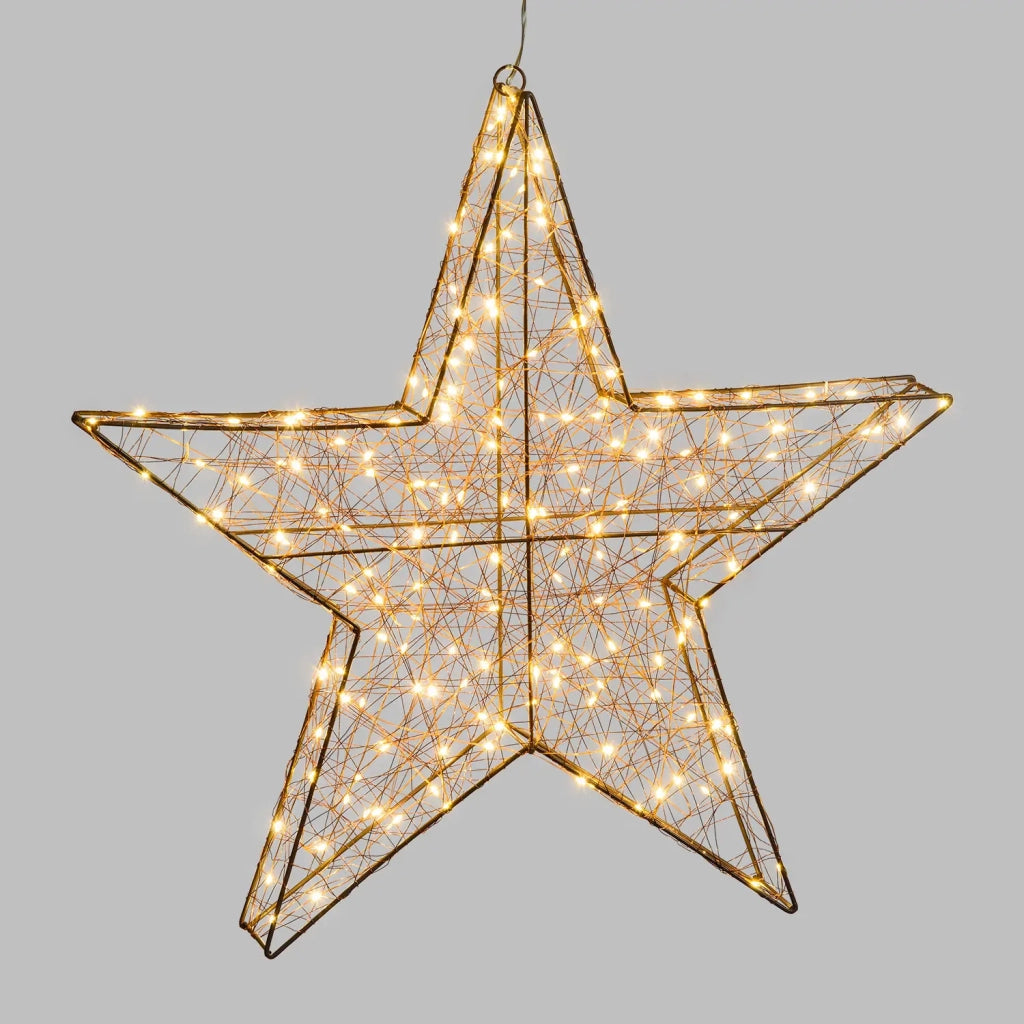Stella 3D Copper 40 cm 80 MicroLED B Caldo FlashLED IP44