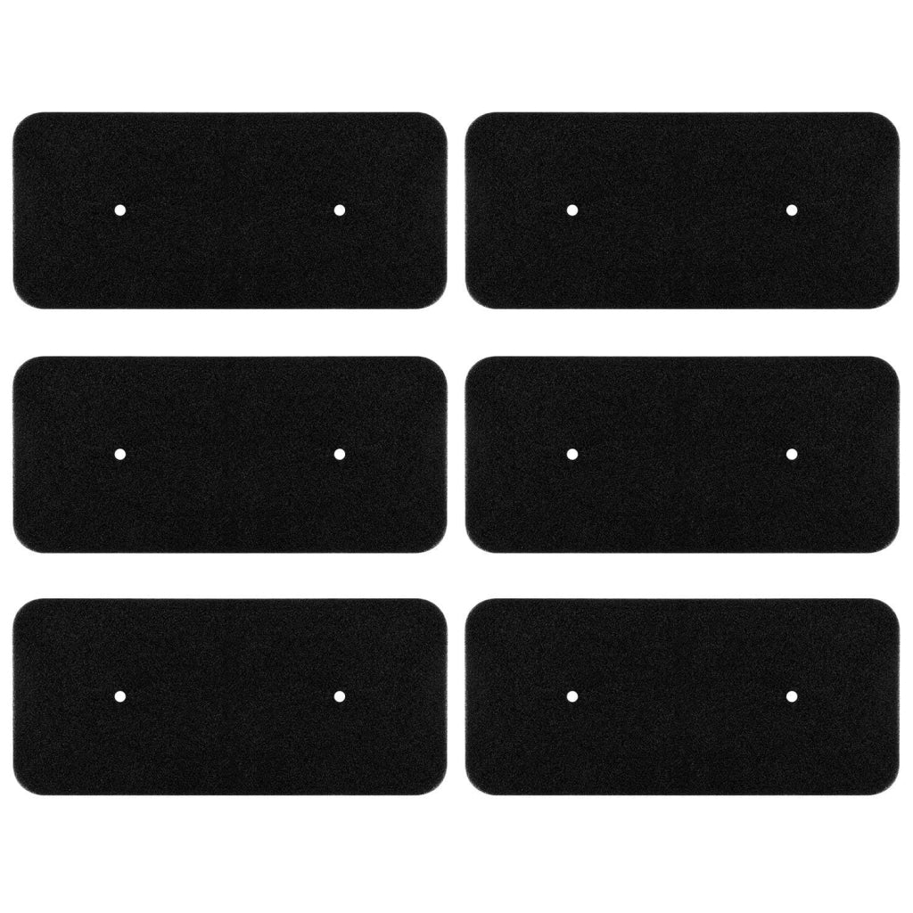 Confezione da 6 filtri per asciugatrice, dimensioni 272 x 126 x 10 mm, in poliuretano