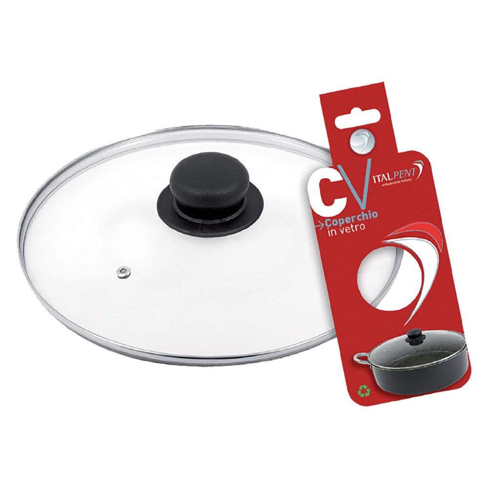 Coperchio in vetro 20 cm con cravatta