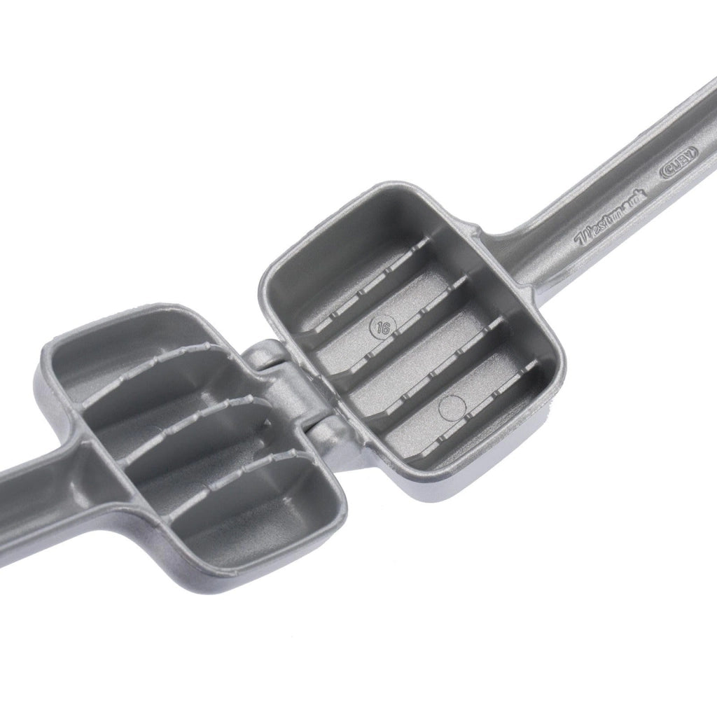 Pinza per cubetti di ghiaccio in alluminio, 17,3 cm, color argento