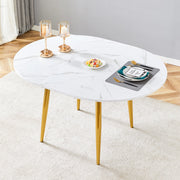 Tavolo da pranzo estensibile in MDF e metallo bianco
