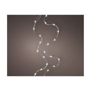Micro Led luce fissa argento/bianco freddo 295cm 60L a batteria
