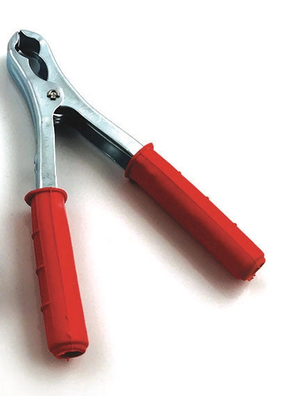 Pinza per batterie manici isolati 120a rossa
