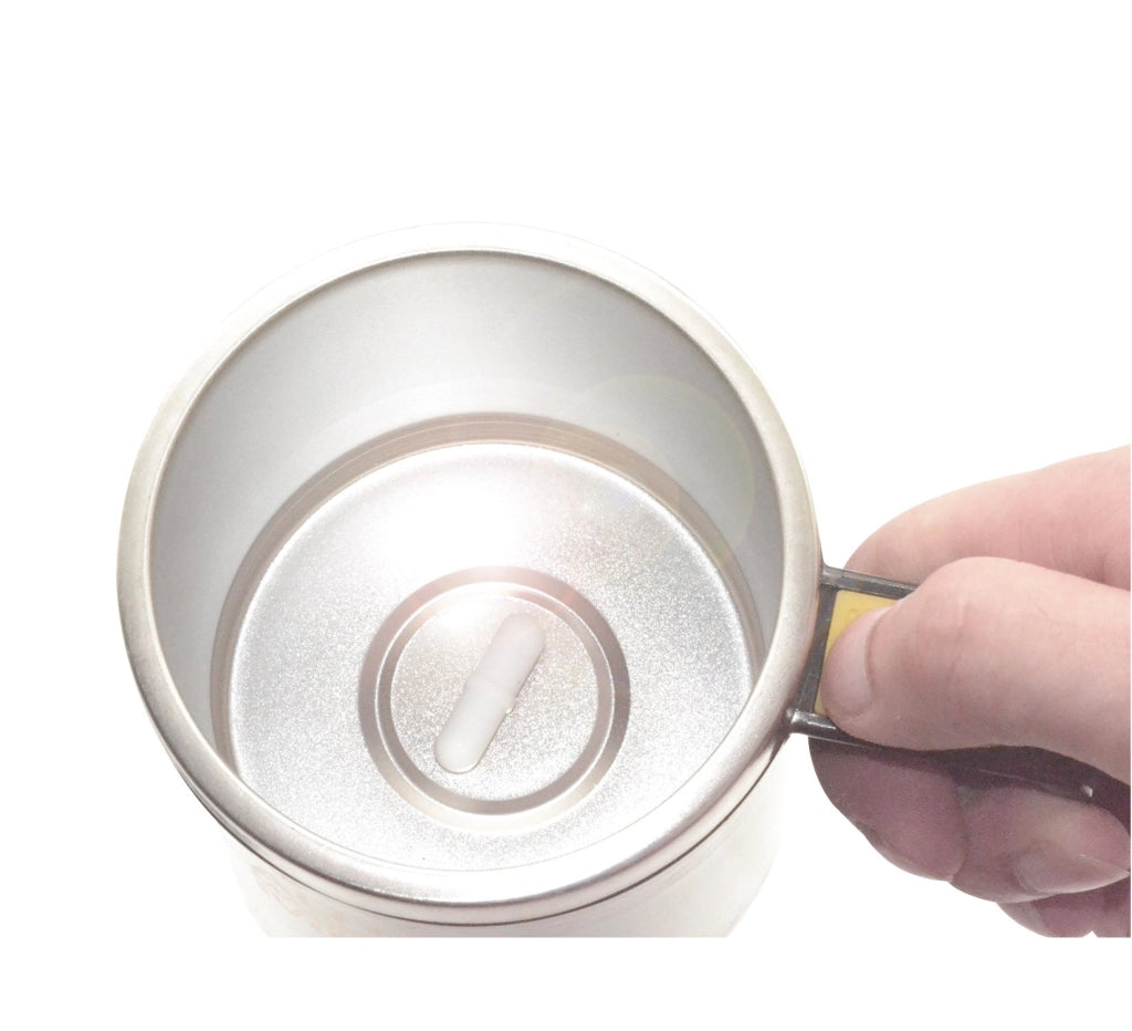 Tazza da viaggio magnetica, 450 ml, nera, con chiusura automatica