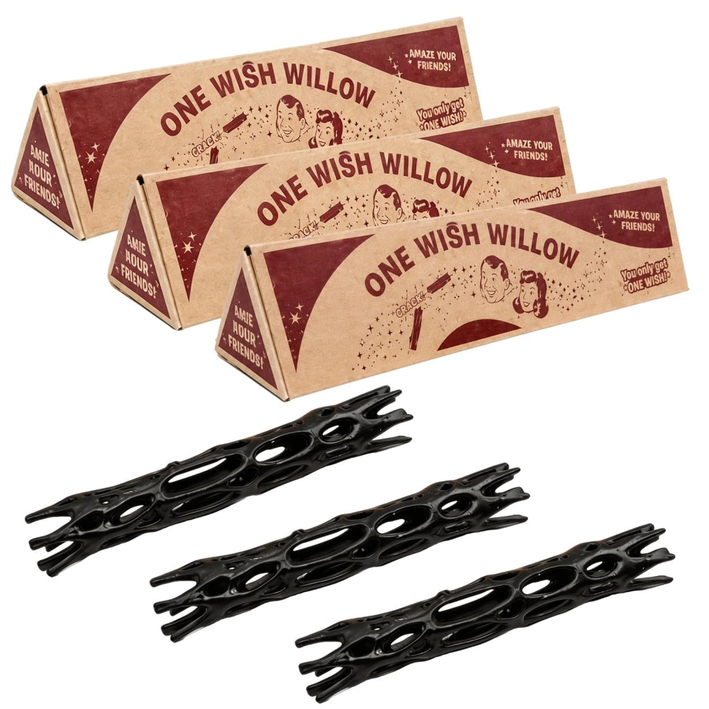 "One Wish Willow", statuetta in legno, confezione da 3 pezzi, replica tratta da un film horror