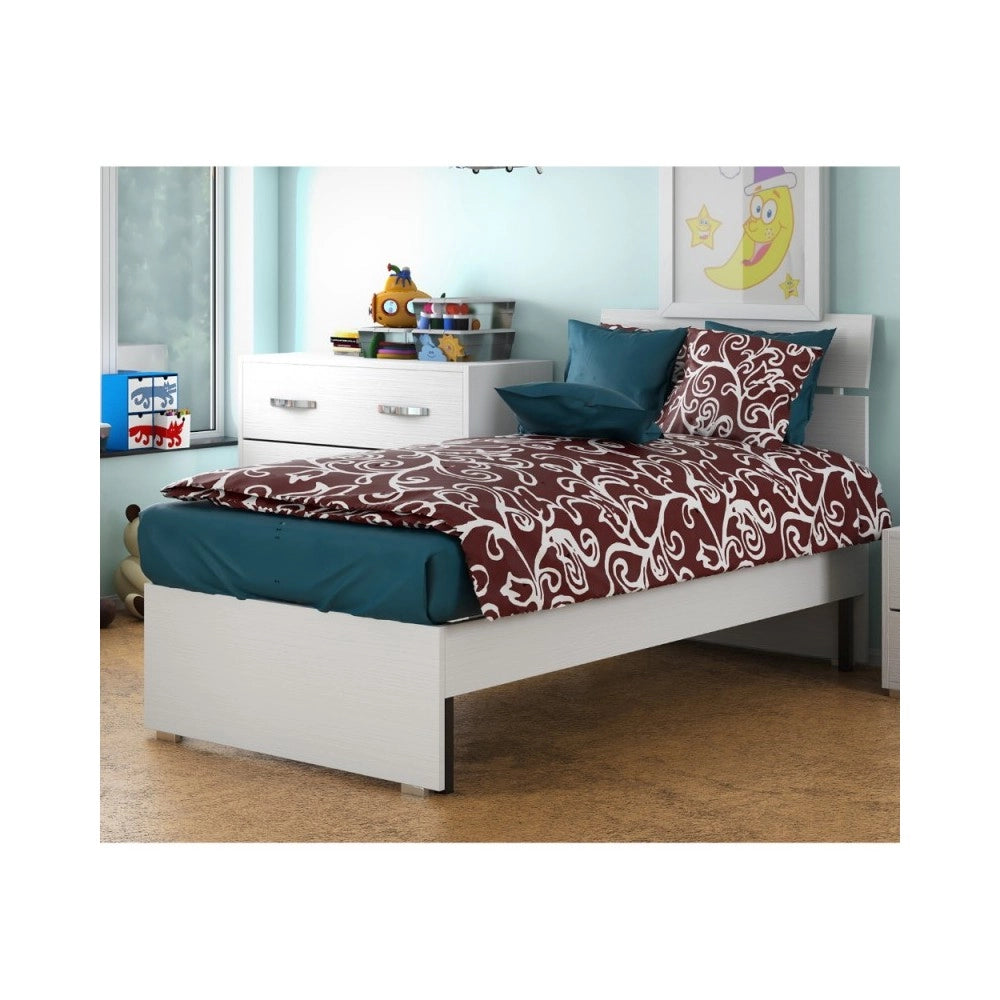 Letto singolo in legno colore bianco frassinato