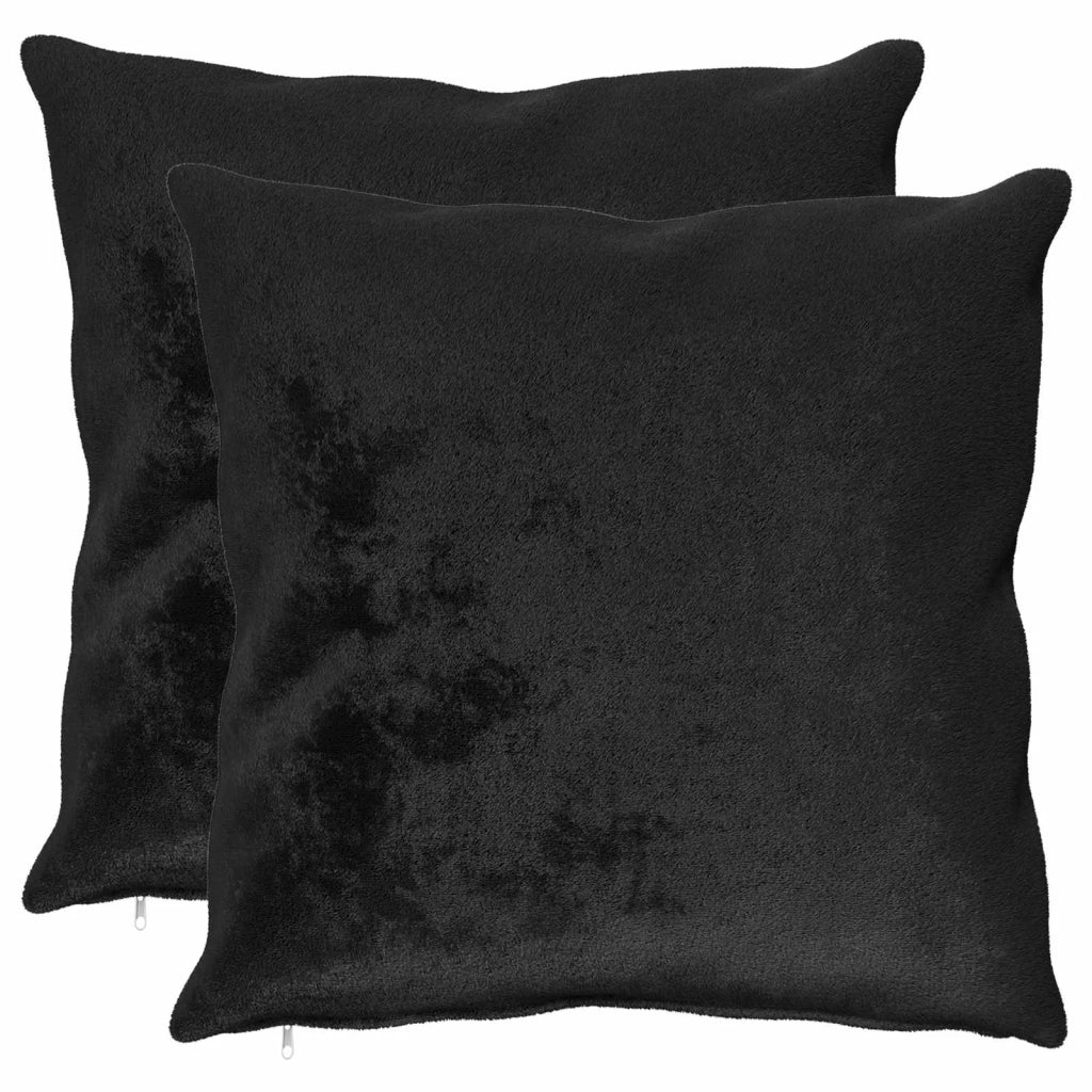 Federa 2 pz HEERLEN Nero 65 x 65 cm Flanella 913119