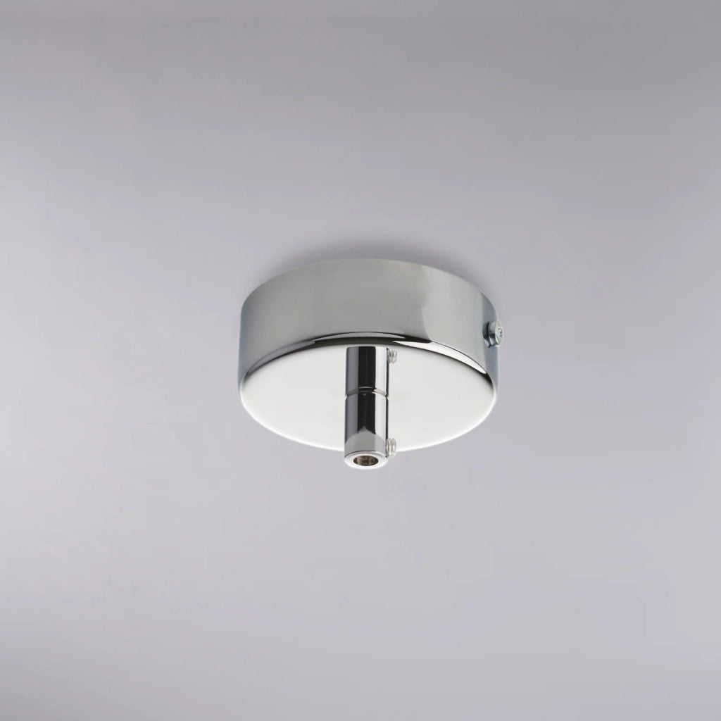 Rosone 1 Luce In Ferro Cromato Diametro 8 Cm