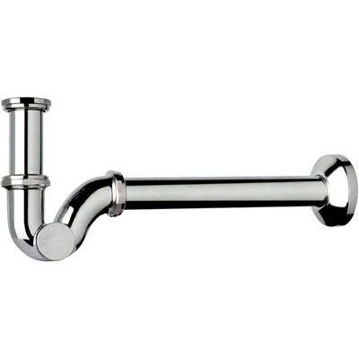 Sifone in ottone cromato 1x25 cm