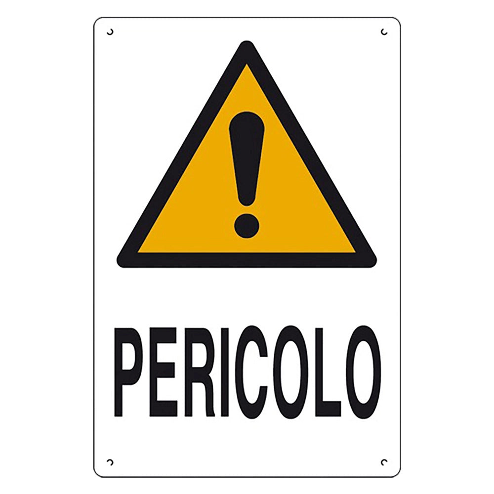 Cartello pericolo 40 x 60 cm in polionda