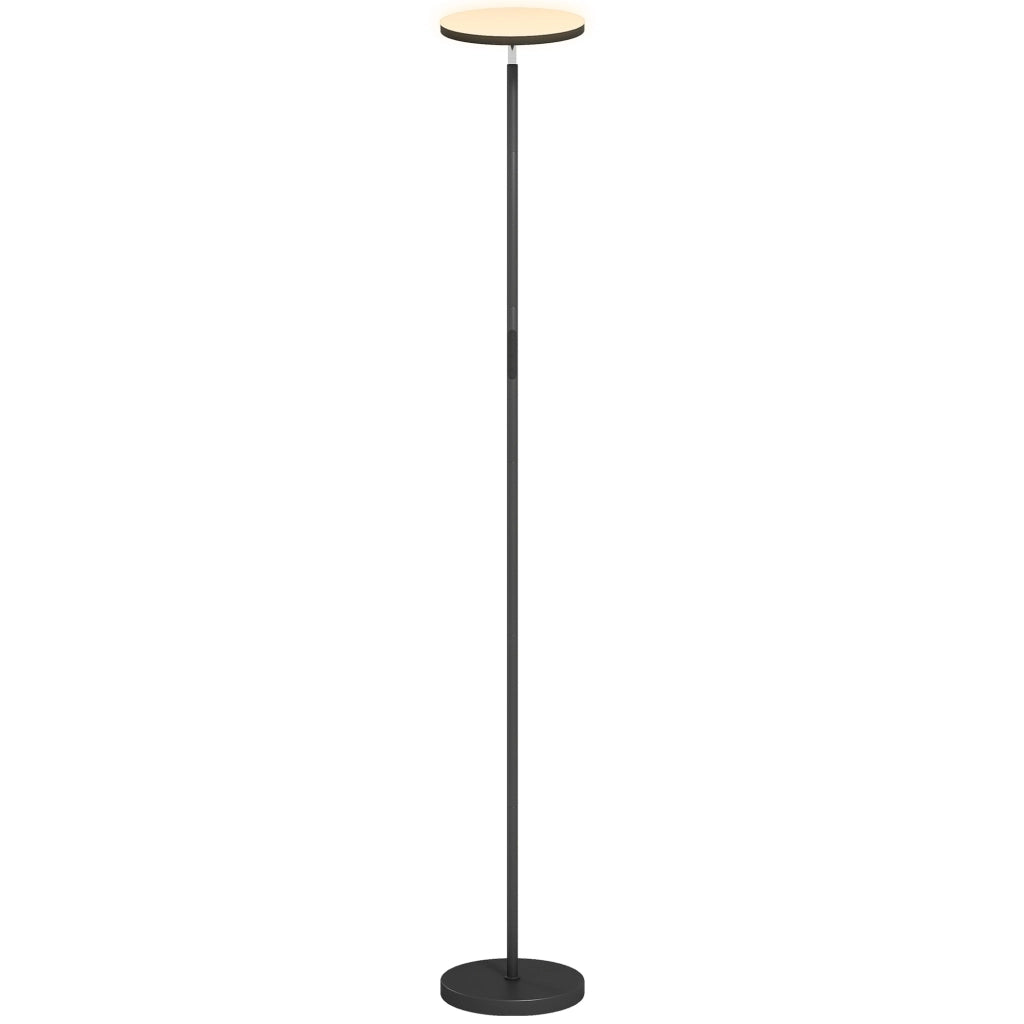 Lampada da terra RGB dimmerabile ¨C Xylo ¨C con telecomando e touch control, testa rotante 350¡ã, nero