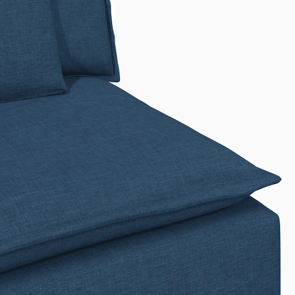 Divano Modulare con Cuscini Blu 3321124