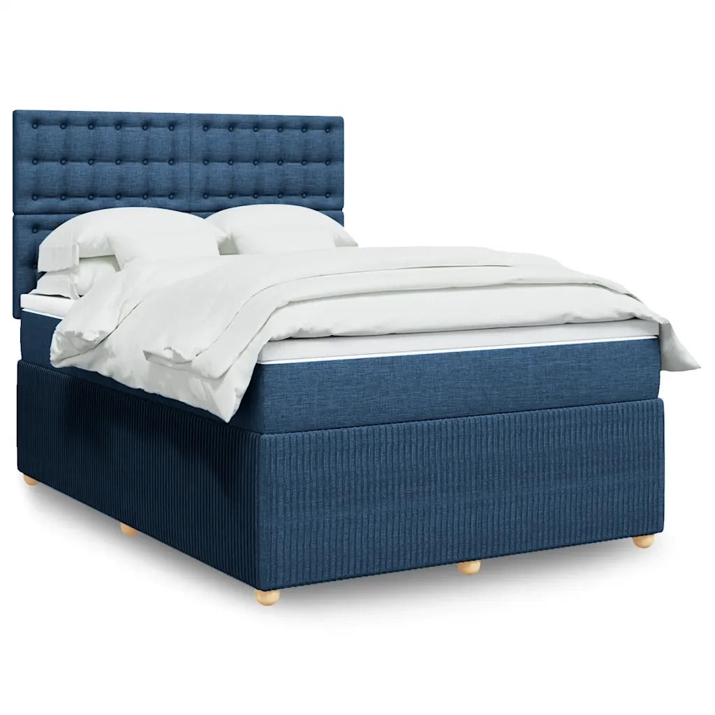 Giroletto a Molle con Materasso Blu 140x200 cm in Tessuto 3294399