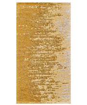 Tappeto TAMIGI ORO moderno contemporaneo pixel sfumati, passatoia cucina multiuso lavabile antiscivolo cm.55x280