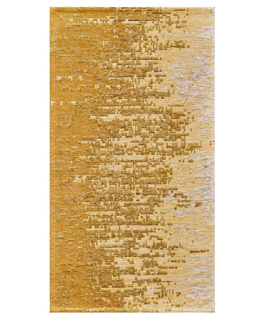 Tappeto TAMIGI ORO moderno contemporaneo pixel sfumati, passatoia cucina multiuso lavabile antiscivolo cm.55x280