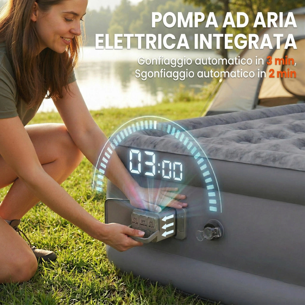 Materassino Autogonfiante Singolo ¨C Minimal ¨C Grigio