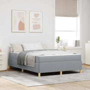 Struttura del letto Grigio chiaro 160 x 200 cm Tessuto
