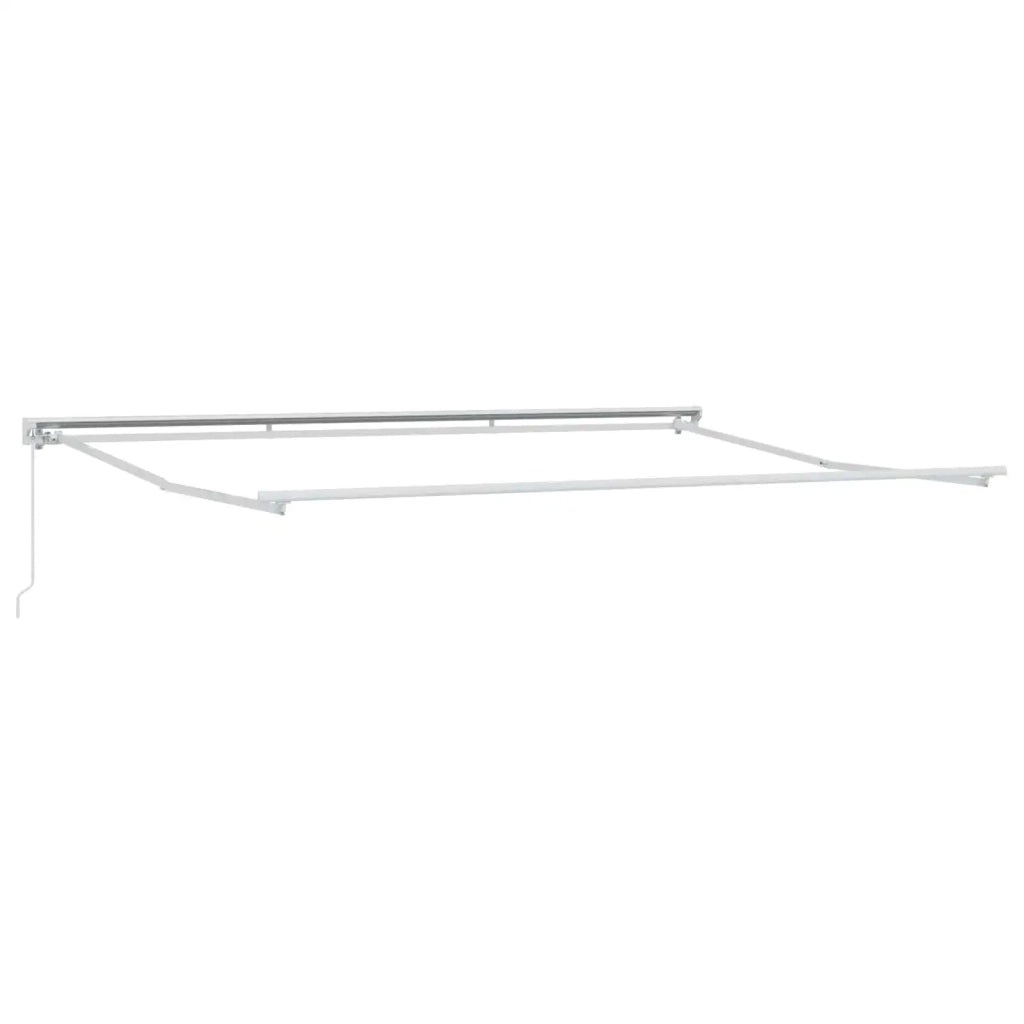 Tenda retrattile manuale Antracite e Bianco 4,5 × 3 m 3420294