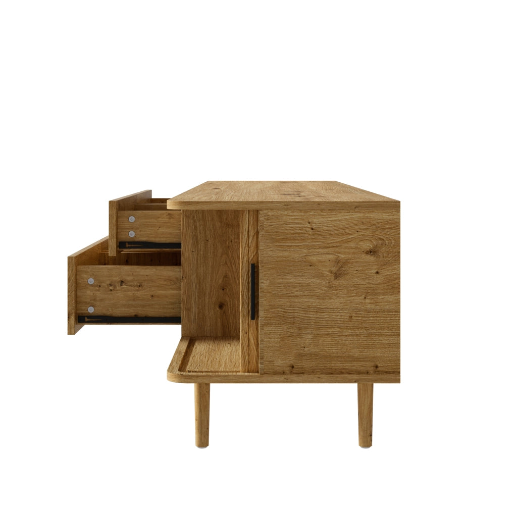 Mobile TV 165 cm in MDF effetto legno