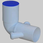 CURVA WC PROLUNGATA BIANCA CON DOPPIO ATTACCO BICCHIERE DX  SX  110x5050     WAVIN