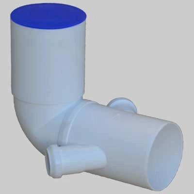 CURVA WC PROLUNGATA BIANCA CON DOPPIO ATTACCO BICCHIERE DX  SX  110x5050     WAVIN