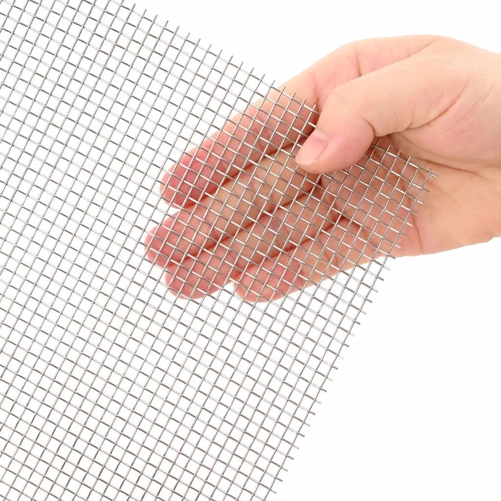 Rete per schermatura 100 x 1000 cm 6 Mesh Argento 42039658