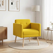 Poltrona decorativa Giallo Velluto 42044802