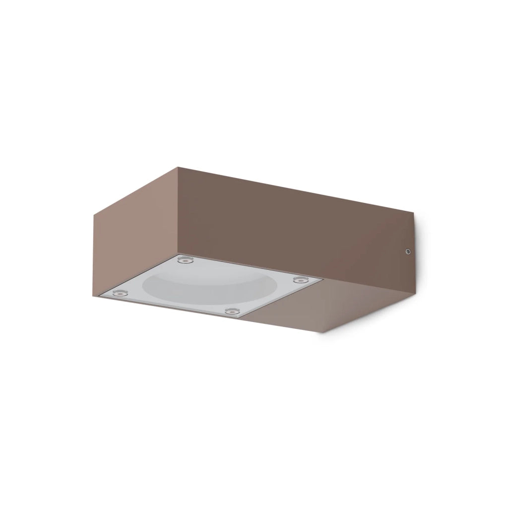 Applique Sirio Coffee IP65 Dimmerabile in Metallo/Vetro Ideal Lux
