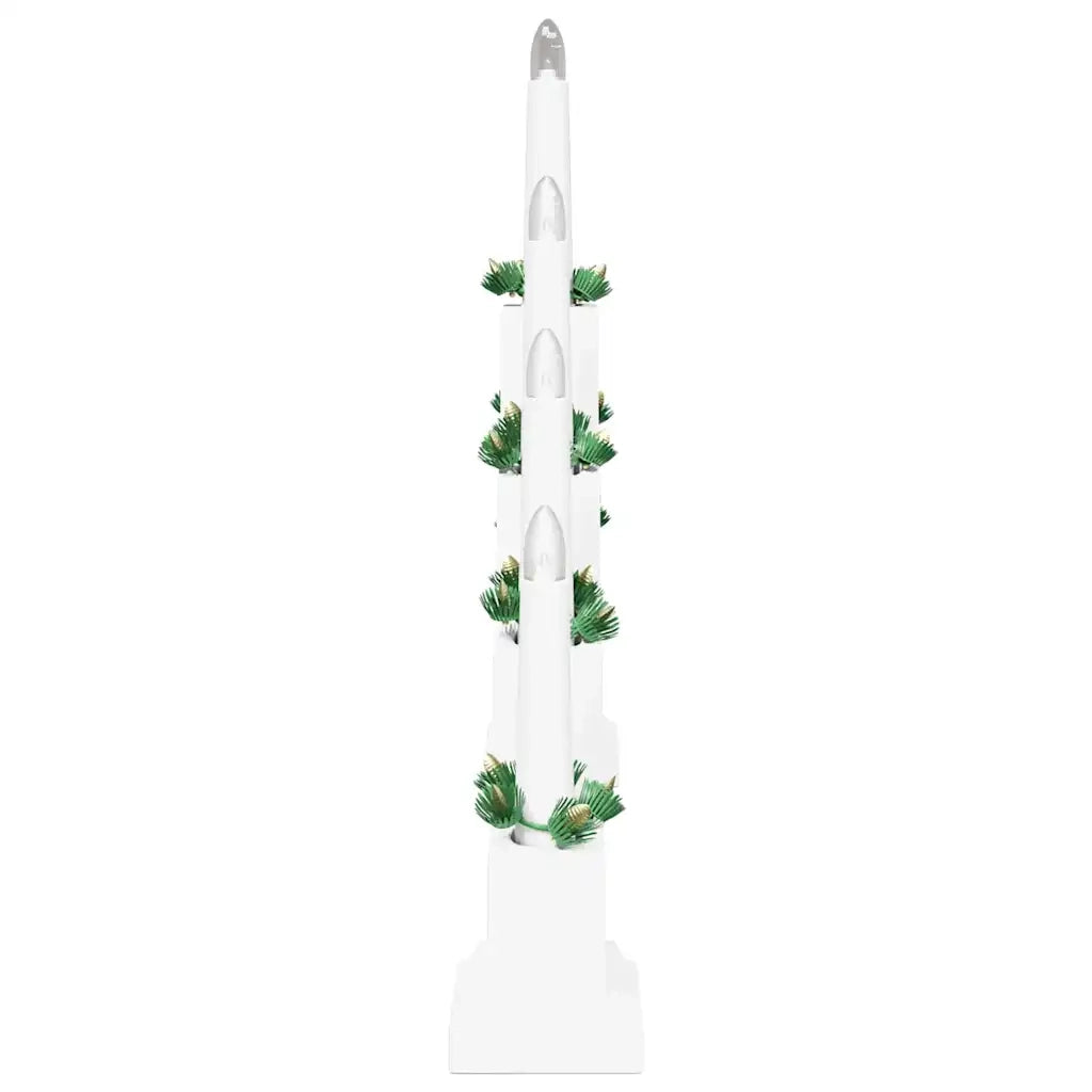 Ponte con Candele di Natale 3 pz 7 LED Bianco caldo 42019704