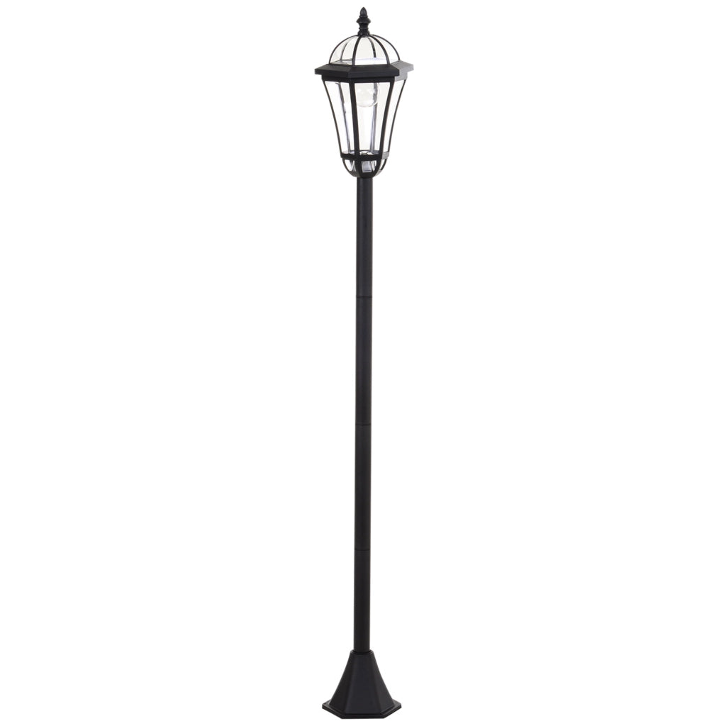 LAMPADA SOLARE da giardino LED nera in ABS IP44 Set da 2 pezzi
