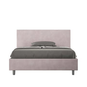 Letto Matrimoniale 160x190 cm con Rete e Contenitore Adele Glicine