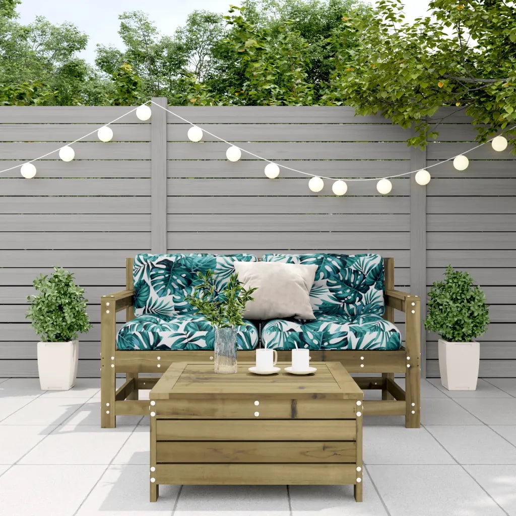 Set Divani da Giardino 3pz con Cuscini Legno Impregnato di Pino 3250767