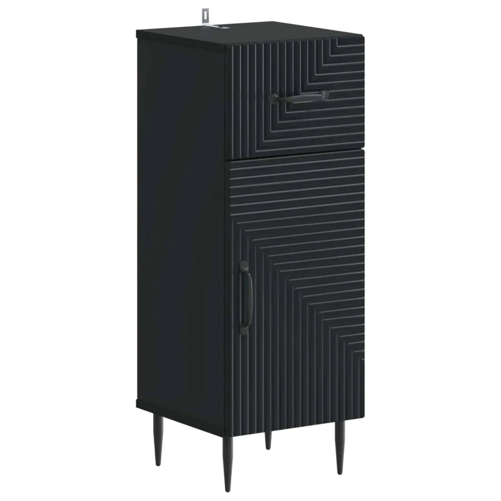 Set di armadietti da bagno in 3 pezzi HAARLEM Nero 3418018