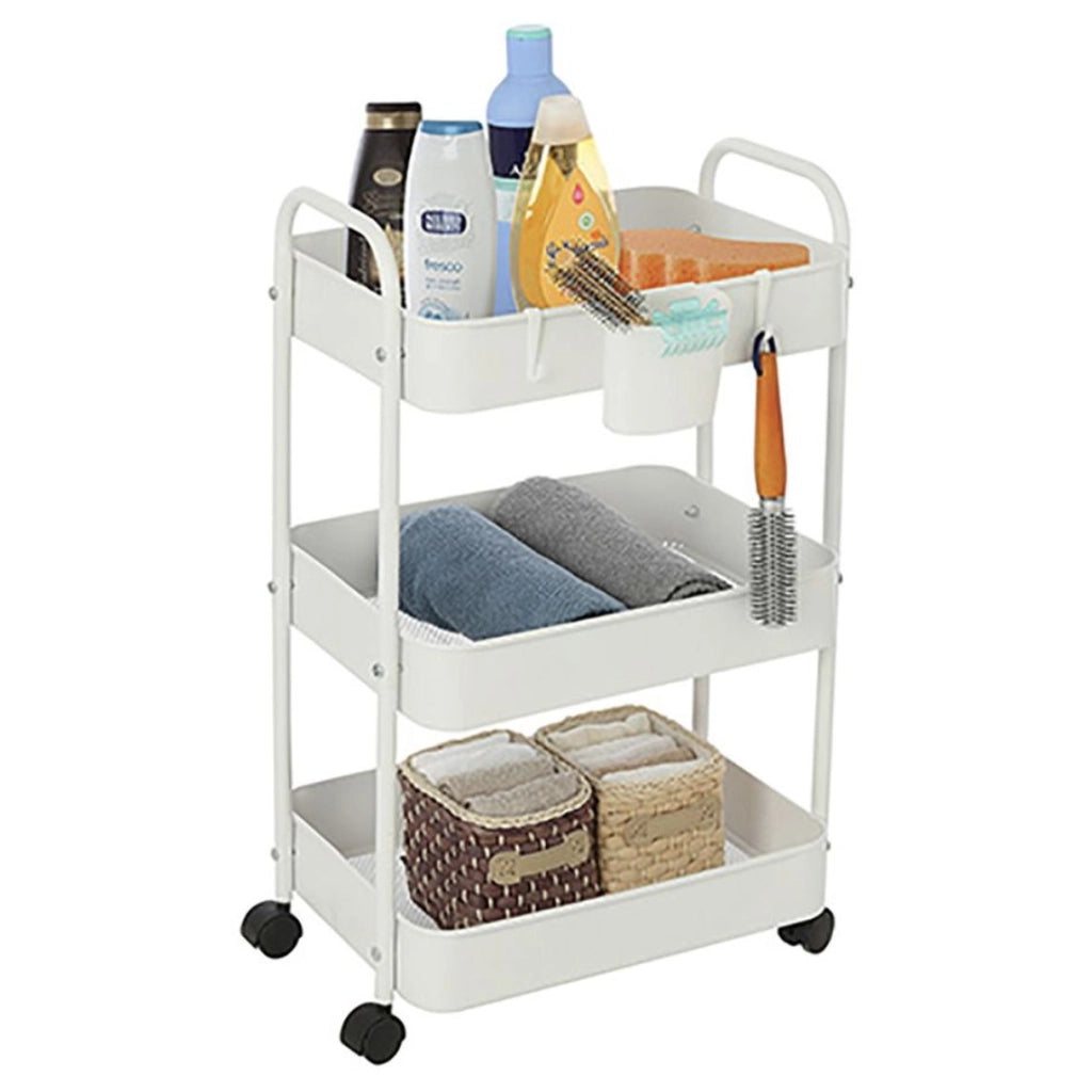 Carrello space in metallo 3 ripiani