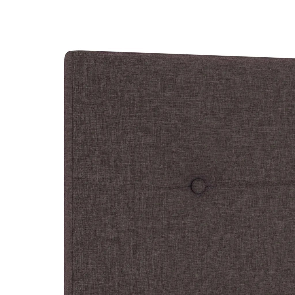 Letto matrimoniale | Letto per adulti | Struttura del letto Marrone scuro 140 x 200 cm Tessuto