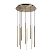 Lampada Da Terra LOOK 19W Luce Calda Ottone Altezza Regolabile Ideal Lux