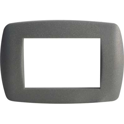 PLACCA COPRIFRUTTI MILLENIUM MARLANVIL - GRIGIO GLITTER POSTI 3 MM 122X83- 15 pezzi