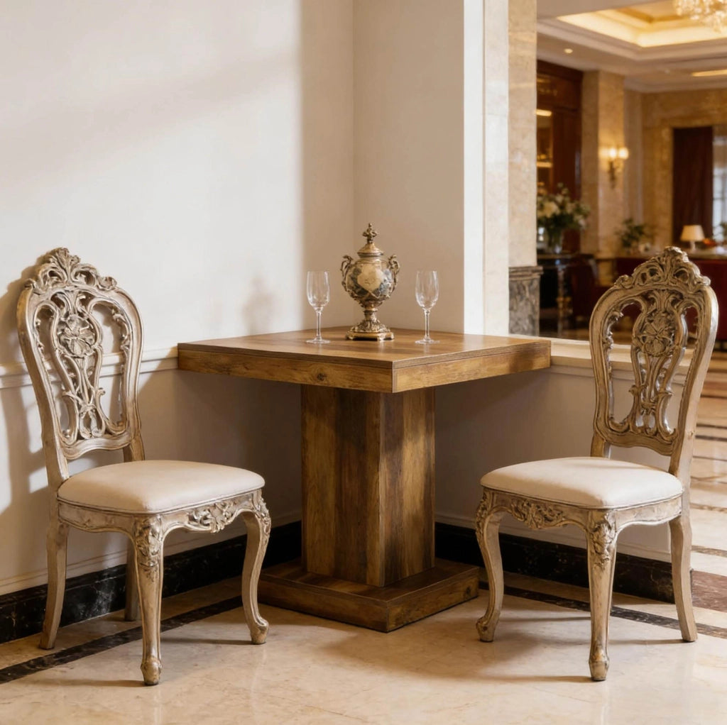 TAVOLO Quadrato 80x80x75 cm in MDF Marrone