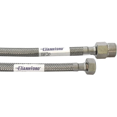 FLESSIBILE INOX MODELLO PROLUNGATO  CM. 35- MF 3/8 x 3/8- DH- pezzi 1
