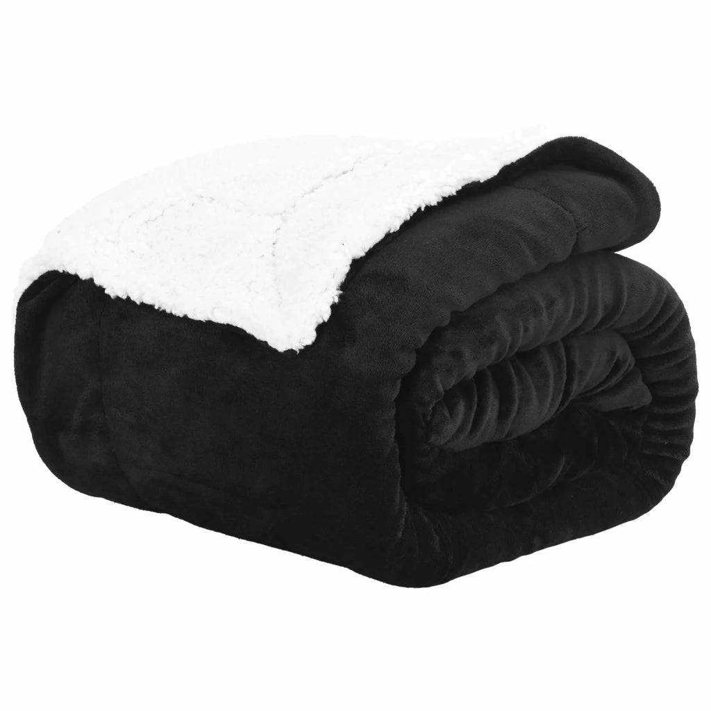 Coperta Nero 240 x 270 cm Panno
