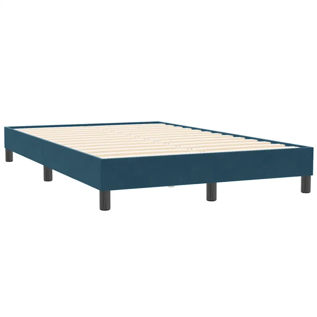 Giroletto senza Materasso Blu Scuro 120x210 cm Velluto 4101353