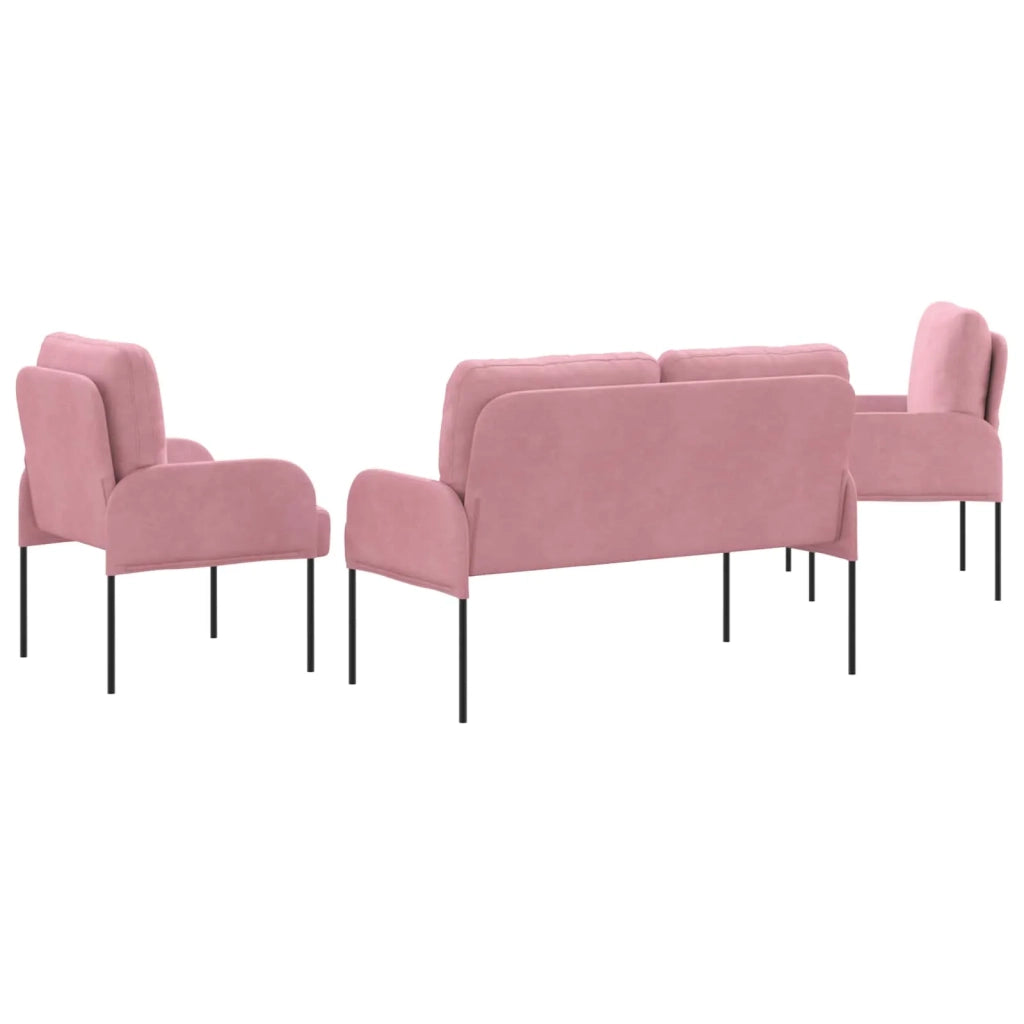 Set divani 3 pcs Rosa 115 x 56 x 80 cm Legno compensato 3406220