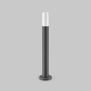Lampione Per Esterno Moderno Metallo Grigio 1 Luce E27 60W Ip54