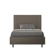 Letto Matrimoniale Francese 150x190 cm Senza Rete Goya Cappuccino