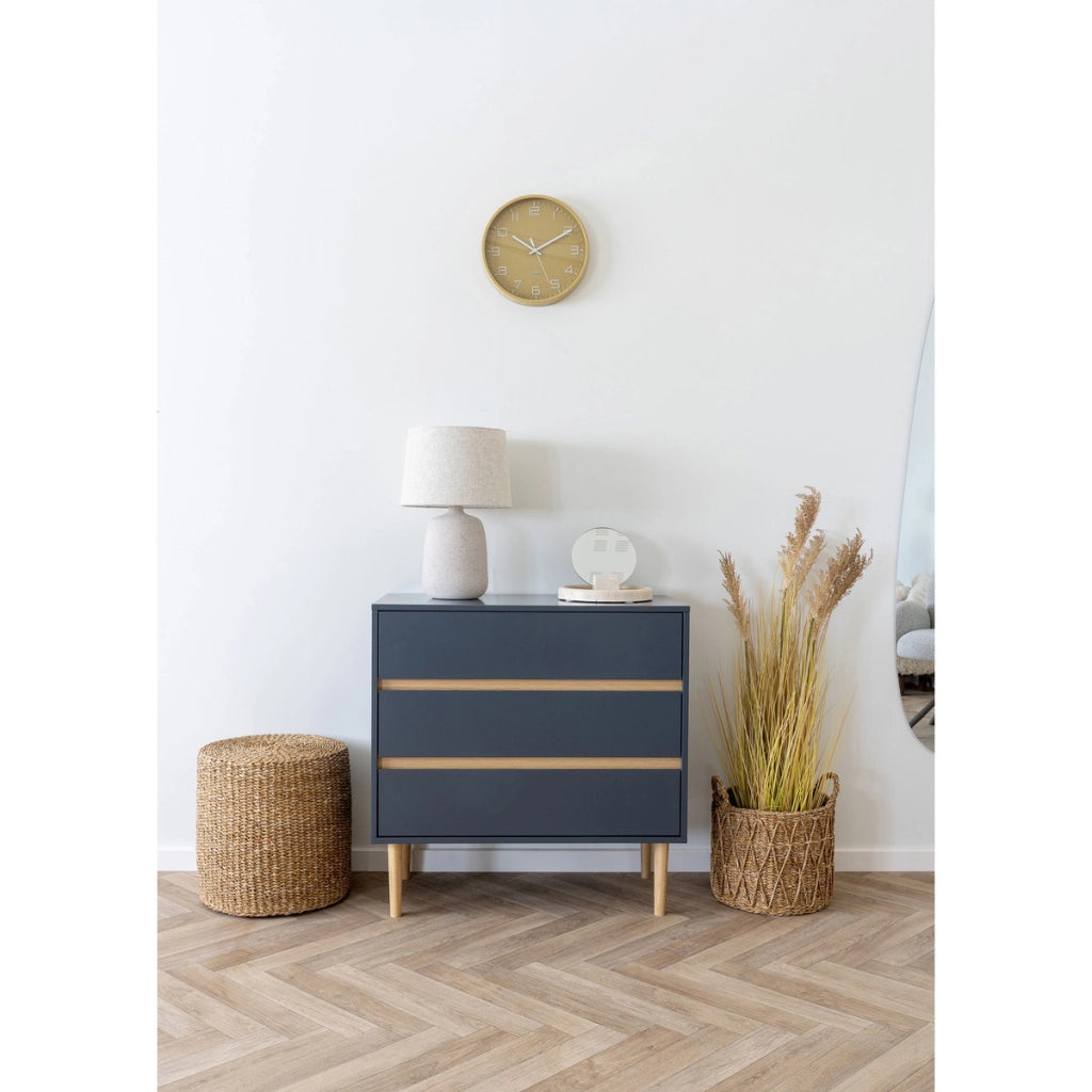 Cassettiera Bisley, Grigio, MDF, 40x80x80 cm