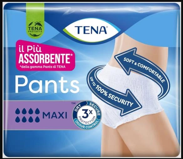 TENA ASSORBENTI MAXI PANTS PER 8 PZ TG L