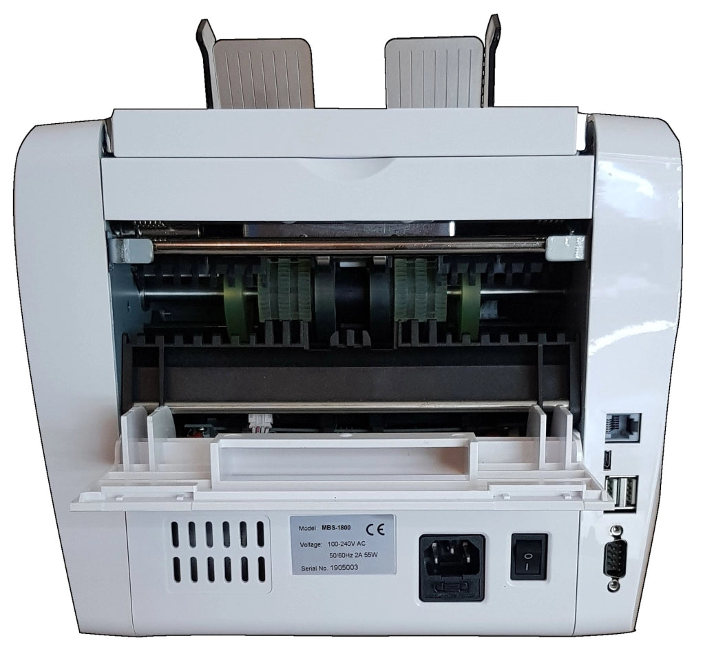 Contabanconote e Rilevatore di Banconote False MBS-1800 Bianco