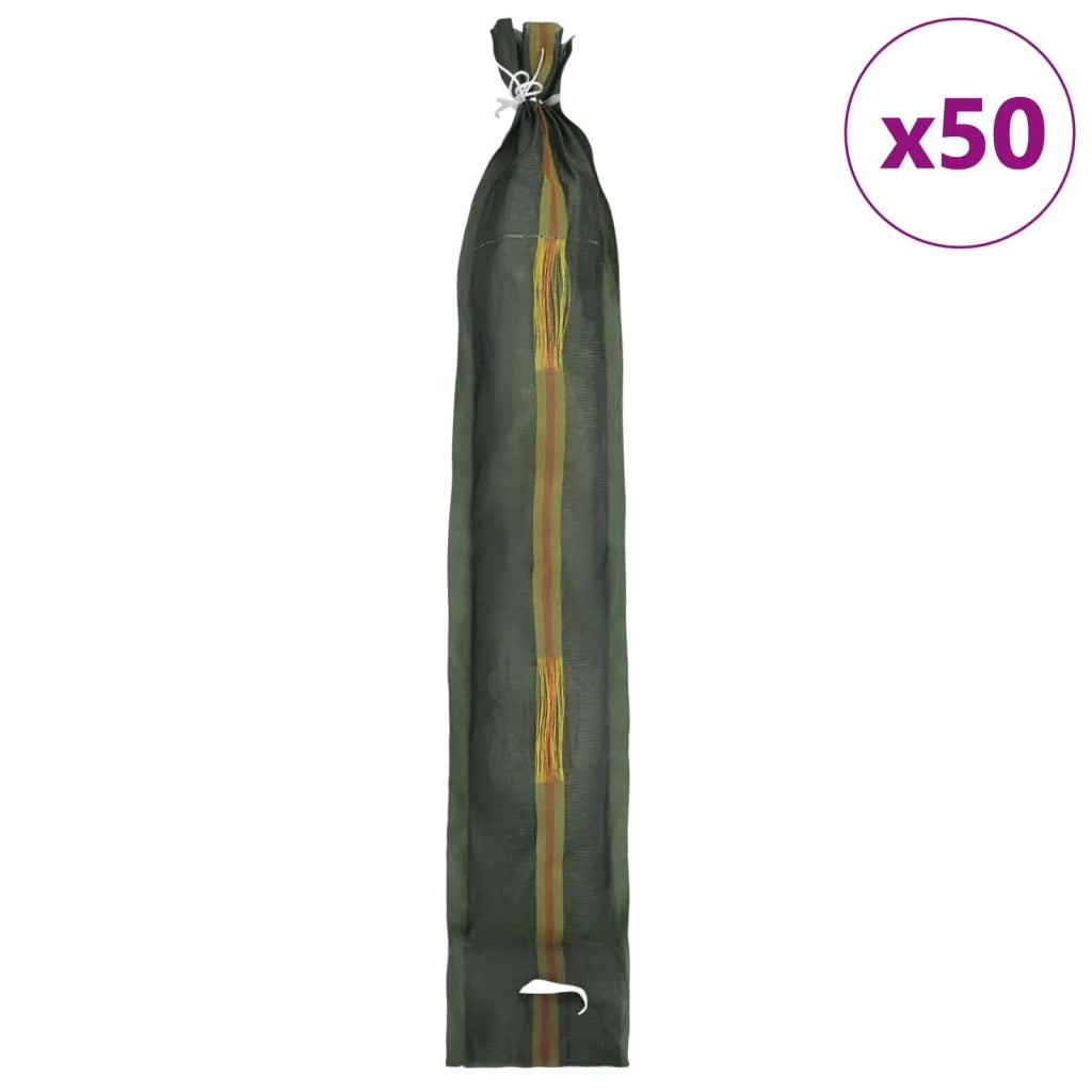 Sacchi di sabbia 50 pcs Verde 120 x 27 cm HDPE 42024173