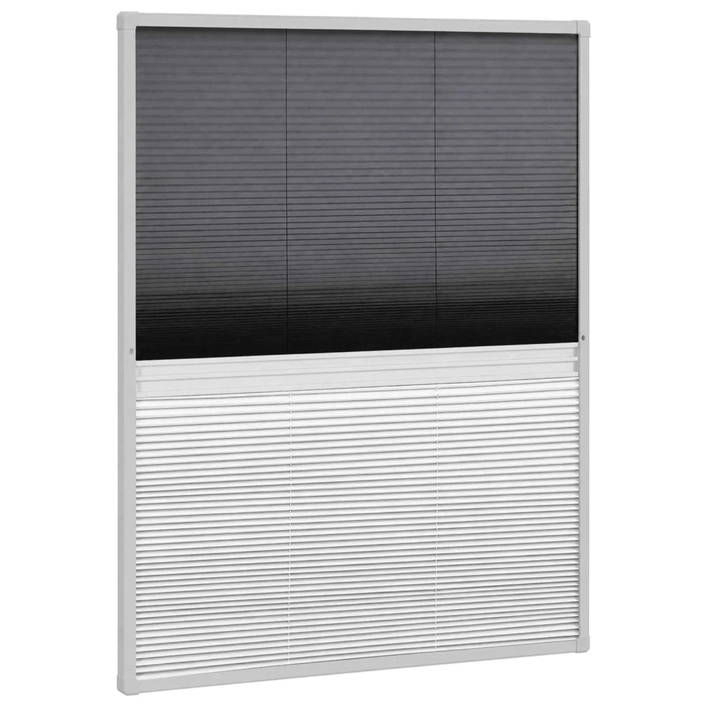 Zanzariera Plissettata in Alluminio 80x100 cm con Tendina 142616