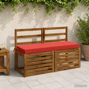 Cuscino per panchina SOEST 100% Poliestere Rosso 949768